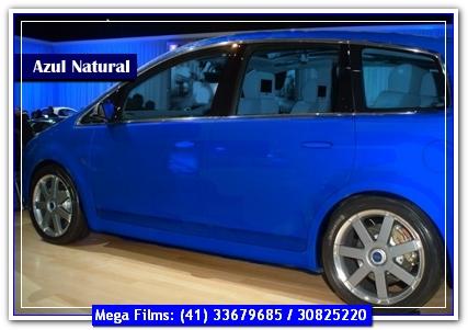 Simulador Película Automotiva Azul